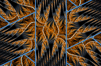 Картинка 3д+графика фракталы+ fractal цвета фон узор