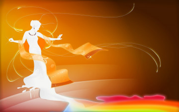 Картинка векторная+графика девушка