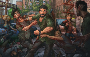 Картинка видео+игры the+last+of+us last the арт джоэл of us игра экшен элли