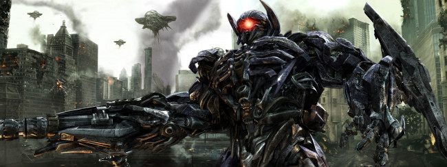 Обои картинки фото transformers 3,  dark of the moon, кино фильмы, shockwave, dual, monitor