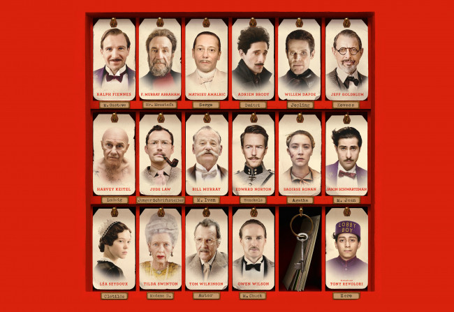 Обои картинки фото the grand budapest hotel, кино фильмы, bill, murray, edward, norton, harvey, keitel, tilda, swinton, lеa, seydoux, отель, гранд, будапешт, ralph, fiennes, saoirse, ronan, adrien, brody