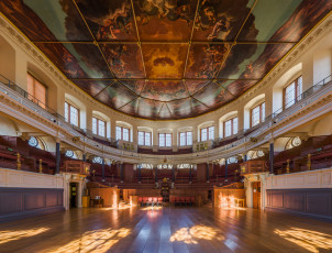 обоя sheldonian theatre interior,  oxford, интерьер, театральные,  концертные и кинозалы, театр