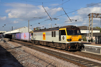 Картинка техника электровозы железная дорога рельсы локомотив состав