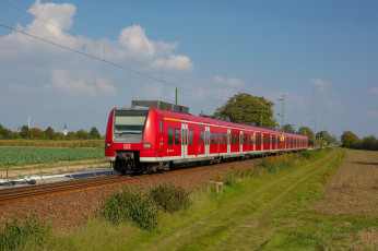 Картинка техника поезда железная дорога рельсы локомотив состав