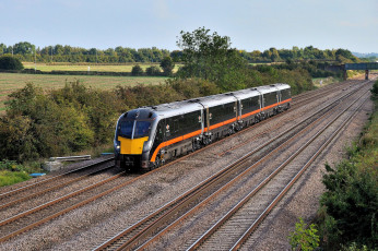 Картинка техника поезда железная дорога рельсы локомотив состав