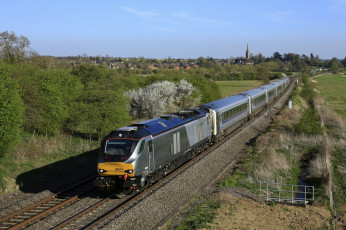 Картинка техника поезда железная дорога рельсы локомотив состав