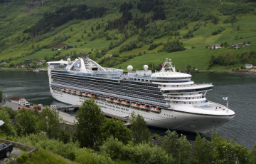 Картинка caribbean+princess корабли лайнеры лайнер круизный