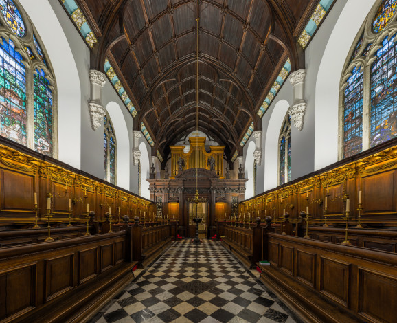 Обои картинки фото university college chapel,  oxford, интерьер, холлы,  лестницы,  корридоры, университет