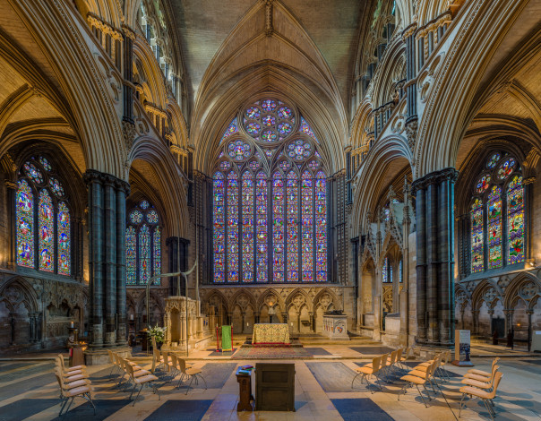 Обои картинки фото lincoln cathedral presbytery, интерьер, убранство,  роспись храма, собор