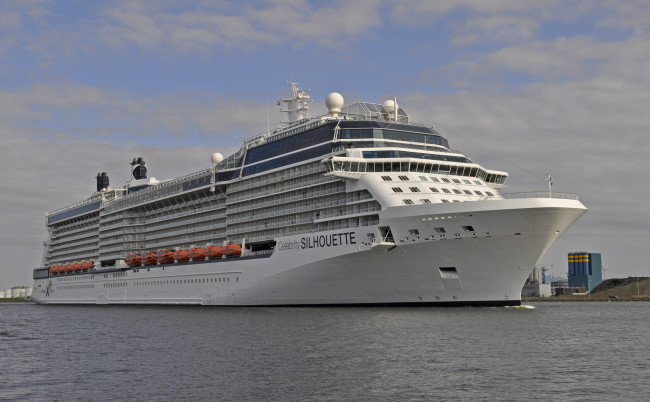 Обои картинки фото celebrity silhouette, корабли, лайнеры, круизный, лайнер