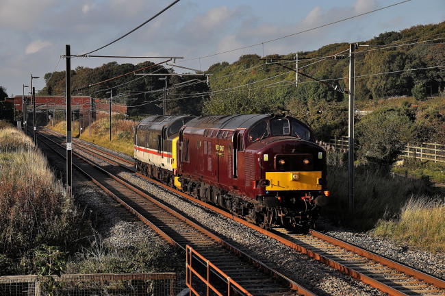 Обои картинки фото техника, поезда, железная, дорога, рельсы, локомотив, состав