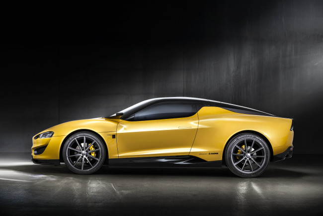 Обои картинки фото автомобили, magna, steyr, mila, plus, 2015г, желтый