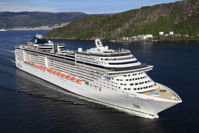 Обои картинки фото msc splendida, корабли, лайнеры, круизный, лайнер