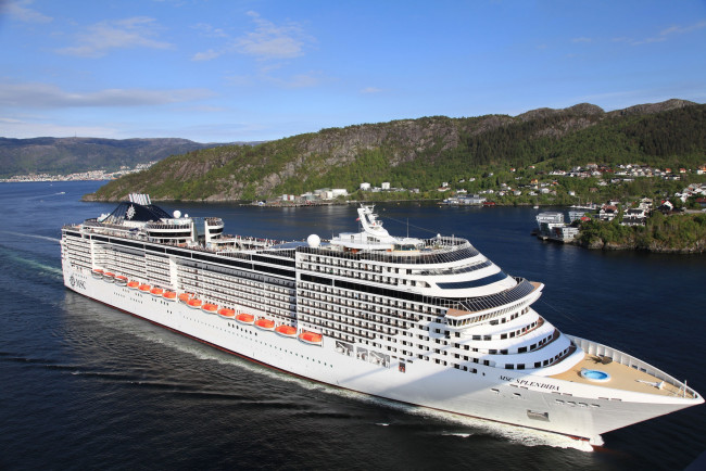 Обои картинки фото msc splendida, корабли, лайнеры, круизный, лайнер