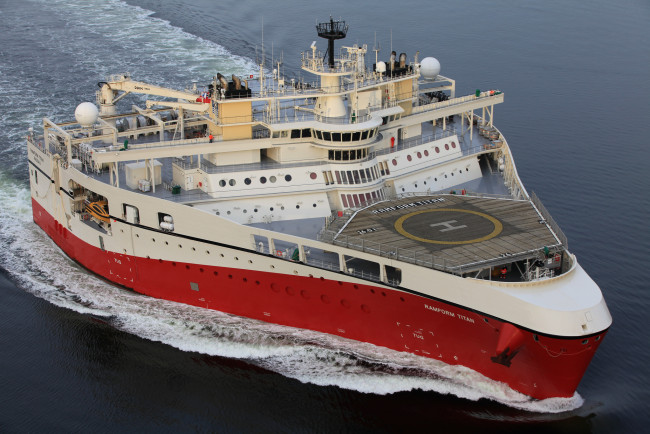 Обои картинки фото ramform titan, корабли, грузовые суда, паром