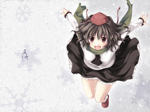 Картинка аниме touhou фон взгляд девушка