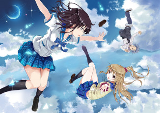 Картинка аниме strike+the+blood strike the blood девушки взгляд фон