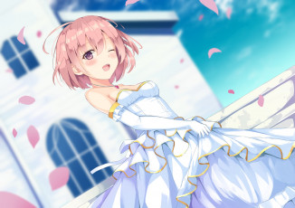 Картинка аниме unknown +другое девушка фон взгляд