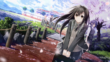 Картинка re +lief+~+shin`ai+naru+anata+e аниме unknown +другое взгляд девушка фон