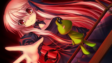 Картинка rewrite аниме девушка фон взгляд