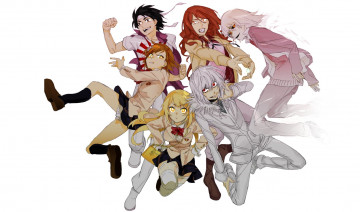 Картинка аниме toaru+majutsu+no+index девочки парни