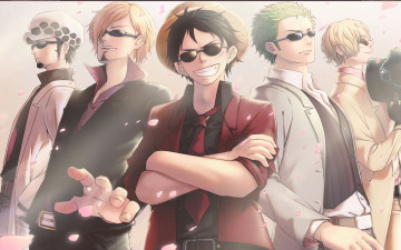 Картинка аниме one+piece фон взгляд парни