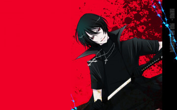 Картинка аниме togainu+no+chi парень