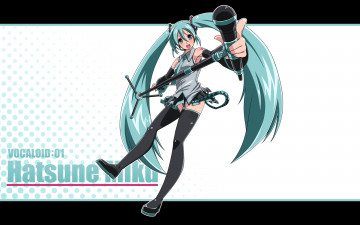 Картинка аниме vocaloid взгляд девушка фон