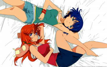 обоя waiting in summer, аниме, ano natsu de matteru, девушки, взгляд, фон