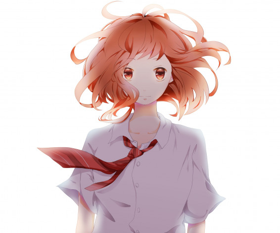 Обои картинки фото аниме, ao haru ride, улыбка, школьница, девушка, yoshioka, futaba, дорога, юности, ao, haru, ride, sachi, арт