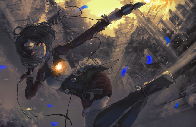 Обои картинки фото аниме, koutetsujou no kabaneri, koutetsujou, no, kabaneri