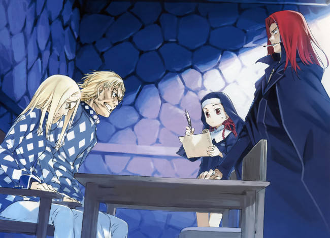 Обои картинки фото аниме, toaru majutsu no index, злость, мужчина