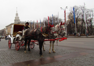 Картинка разное транспортные+средства+и+магистрали ямщик карета лошадь