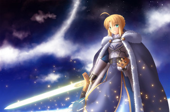 Картинка аниме fate stay+night saber