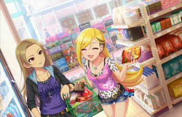 Картинка аниме idolm@ster фон взгляд девушка