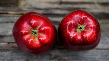 Картинка еда Яблоки дуэт