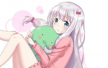 Картинка аниме eromanga-sensei фон взгляд девушка