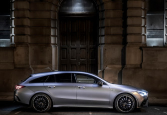 обоя 2020 mercedes benz cla35 amg uk, автомобили, mercedes-benz, mercedes, benz, cla35, amg, британская, версия, улица, профиль