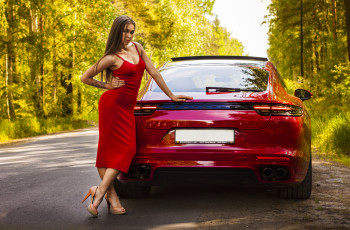 Картинка автомобили -авто+с+девушками porsche