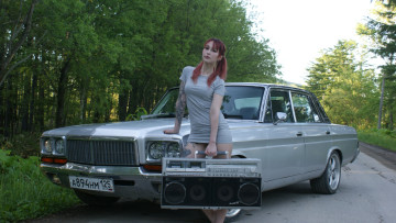 Картинка автомобили -авто+с+девушками nissan president