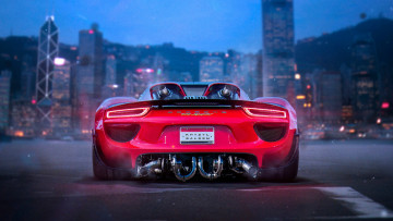 Картинка автомобили porsche 918 spyder
