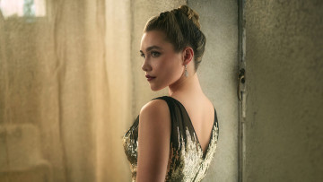 Картинка девушки florence+pugh актриса блондинка платье