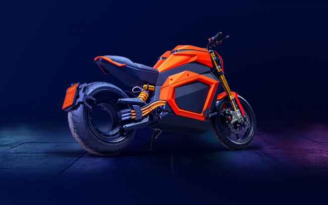 Обои картинки фото 2020 verge ts, мотоциклы, другое, verge, ts, вид, сзади, 2020, года, супербайк, электрические