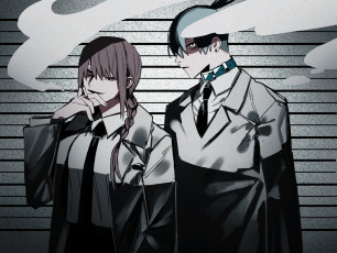 Картинка аниме chainsaw+man chainsaw man