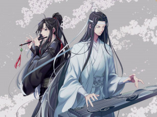 Картинка аниме mo+dao+zu+shi вэй усянь лань ванцзы флейта гуцинь