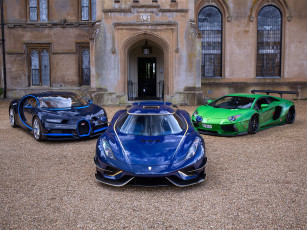 Картинка автомобили разные+вместе bugatti koenigsegg lamborghini