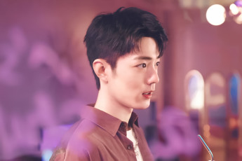 Картинка мужчины xiao+zhan актер лицо трубочка