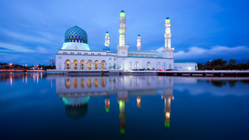 обоя kota kinabalu city mosque, города, - мечети,  медресе, kota, kinabalu, city, mosque