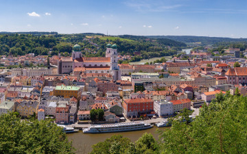 Картинка passau germany города -+панорамы