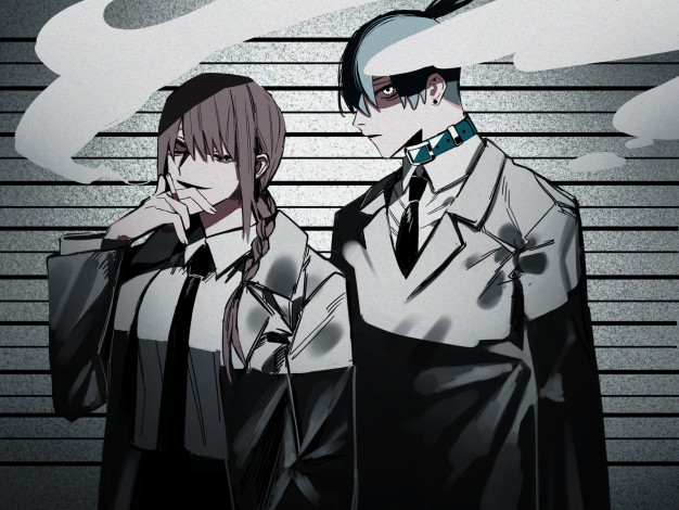 Обои картинки фото аниме, chainsaw man, chainsaw, man